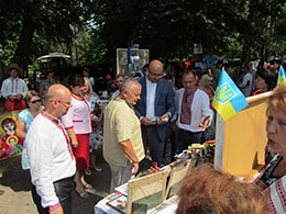 Голова районної ради взяв участь у районних заходах до Дня прапора та  в  заходах з  нагоди 25-и річчя Дня незалежності України