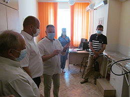 Керівництво району з робочим візитом відвідало КНП «Черкаська центральна районна лікарня»