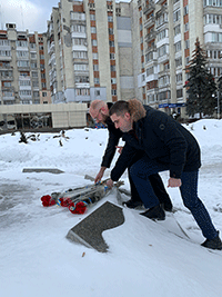 Керівники району вшанували пам′ять загиблих воїнів у Другій світовій війні з нагоди 77-ї річниці визволення Черкаського району від нацистських окупантів
